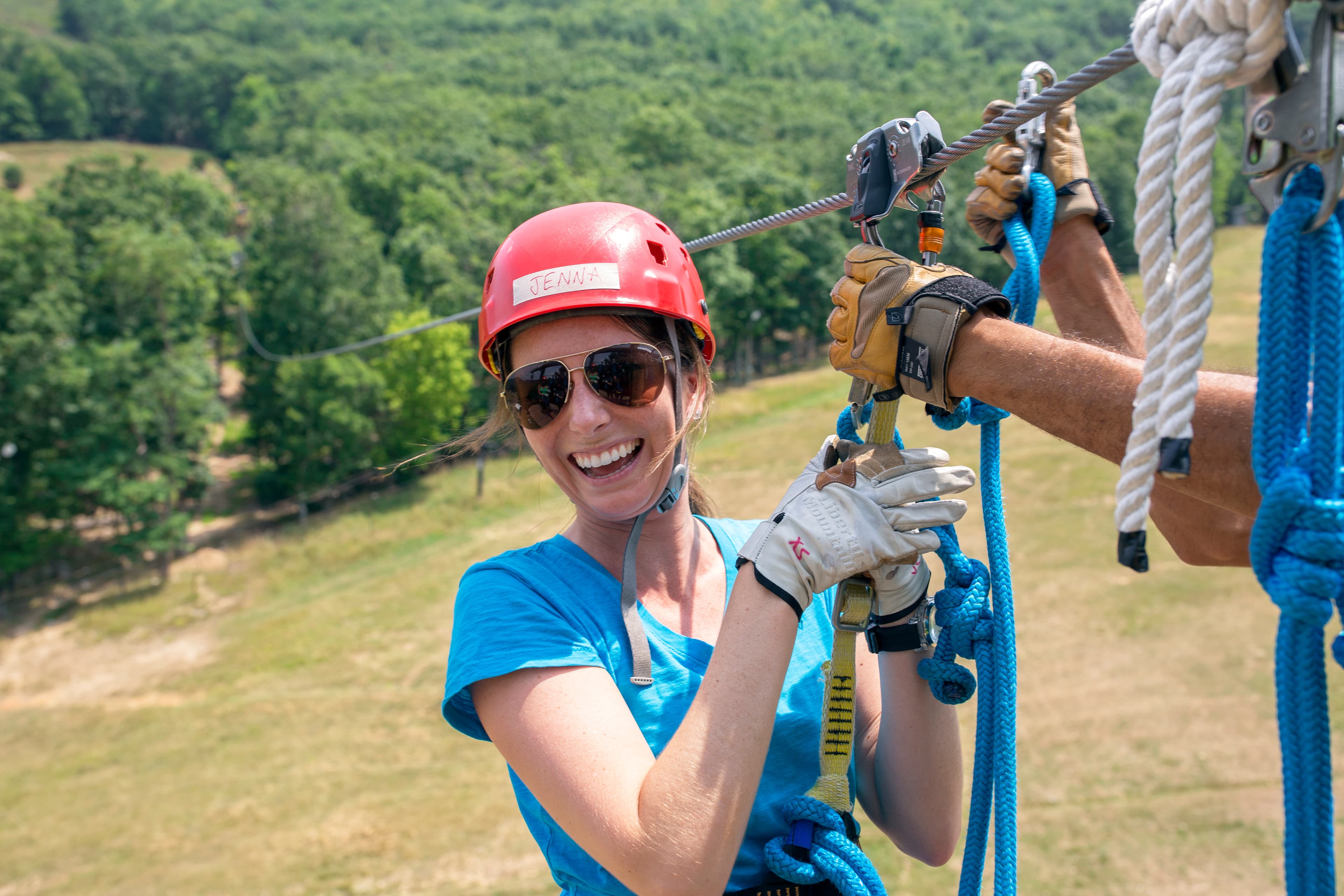 Ziplining and outdoor adventure at Massanutten in spring