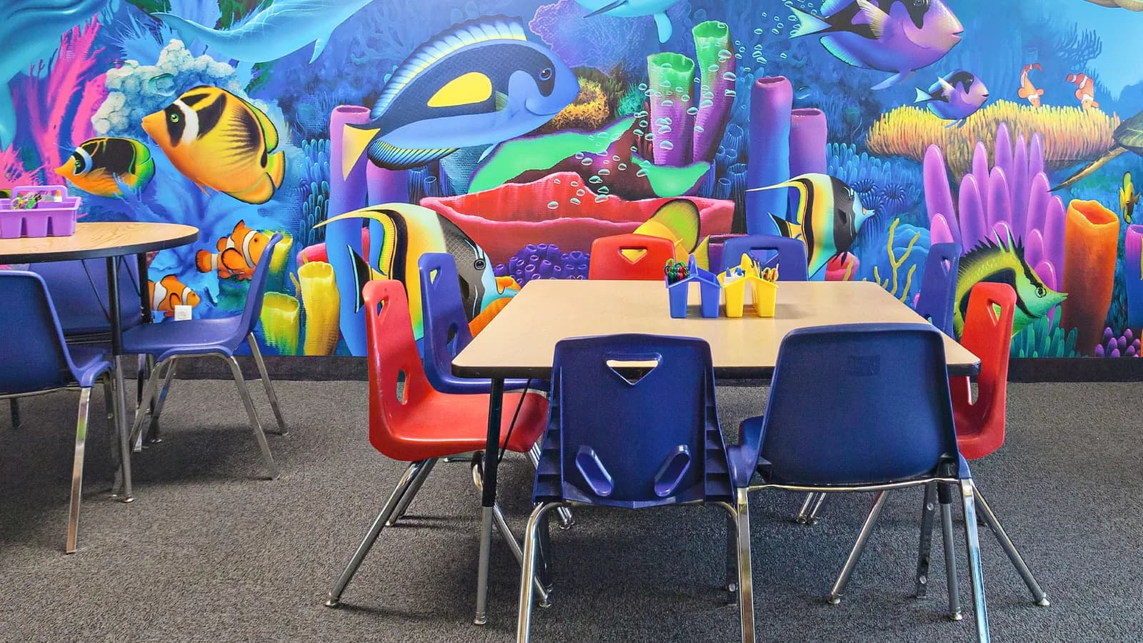 Colorful kids' fun zone at the Flagship Resort