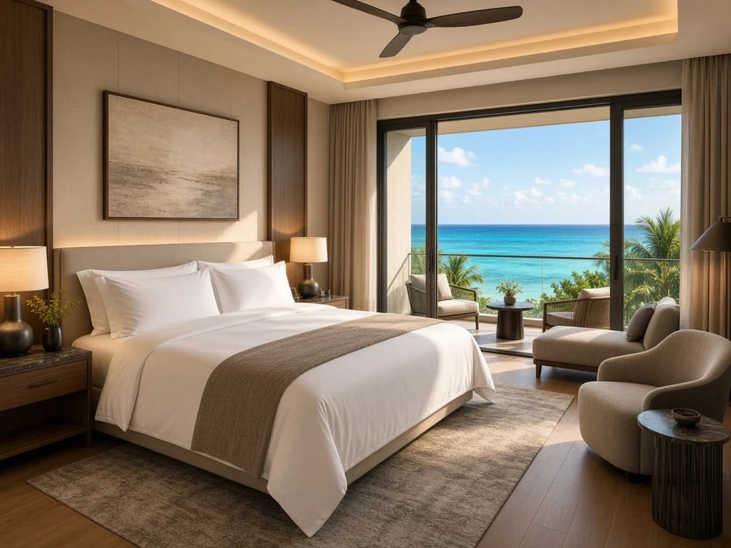 Oceanfront resort with a Caribbean view